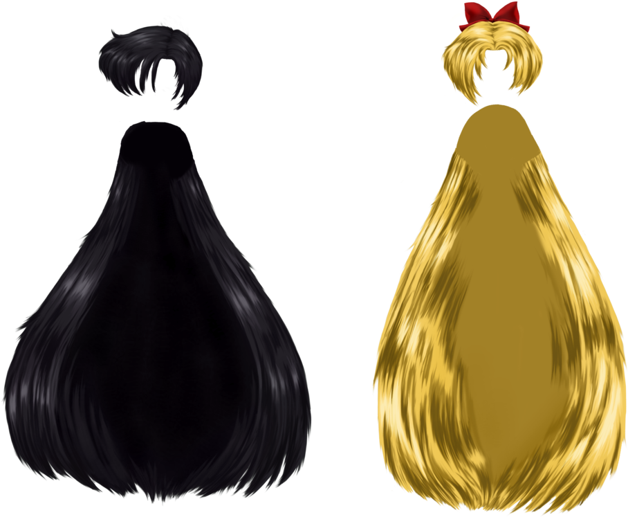 Sailor Moon Hair Png - Sailor Moon Hair Drawing (1024x768), Png Download