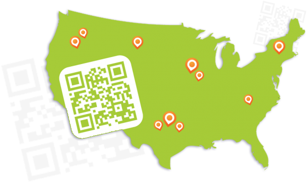 Qr Code Generator And Management System, Image - United States Country Outline (1024x743), Png Download