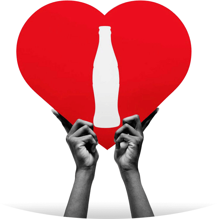 Partnerships - Coca Cola Love Png (764x738), Png Download