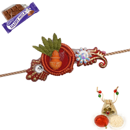 Traditional Kalash Rakhi - Raksha Bandhan (435x435), Png Download