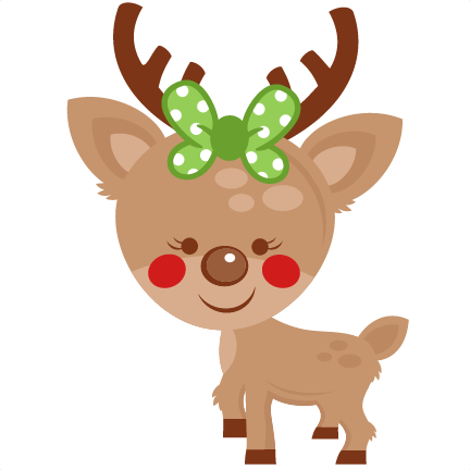 Reindeer Clipart Png - Cute Reindeer Clip Art (432x432), Png Download