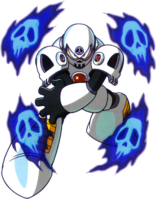View Samegoogleiqdbsaucenao Skullman , - Mega Man Skull Man (655x823), Png Download