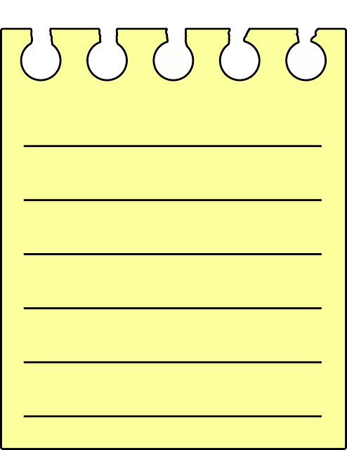 Note, Paper, Yellow, Cartoon, Notes, Spiral, Post, - Hoja De Bloc De Notas (494x640), Png Download