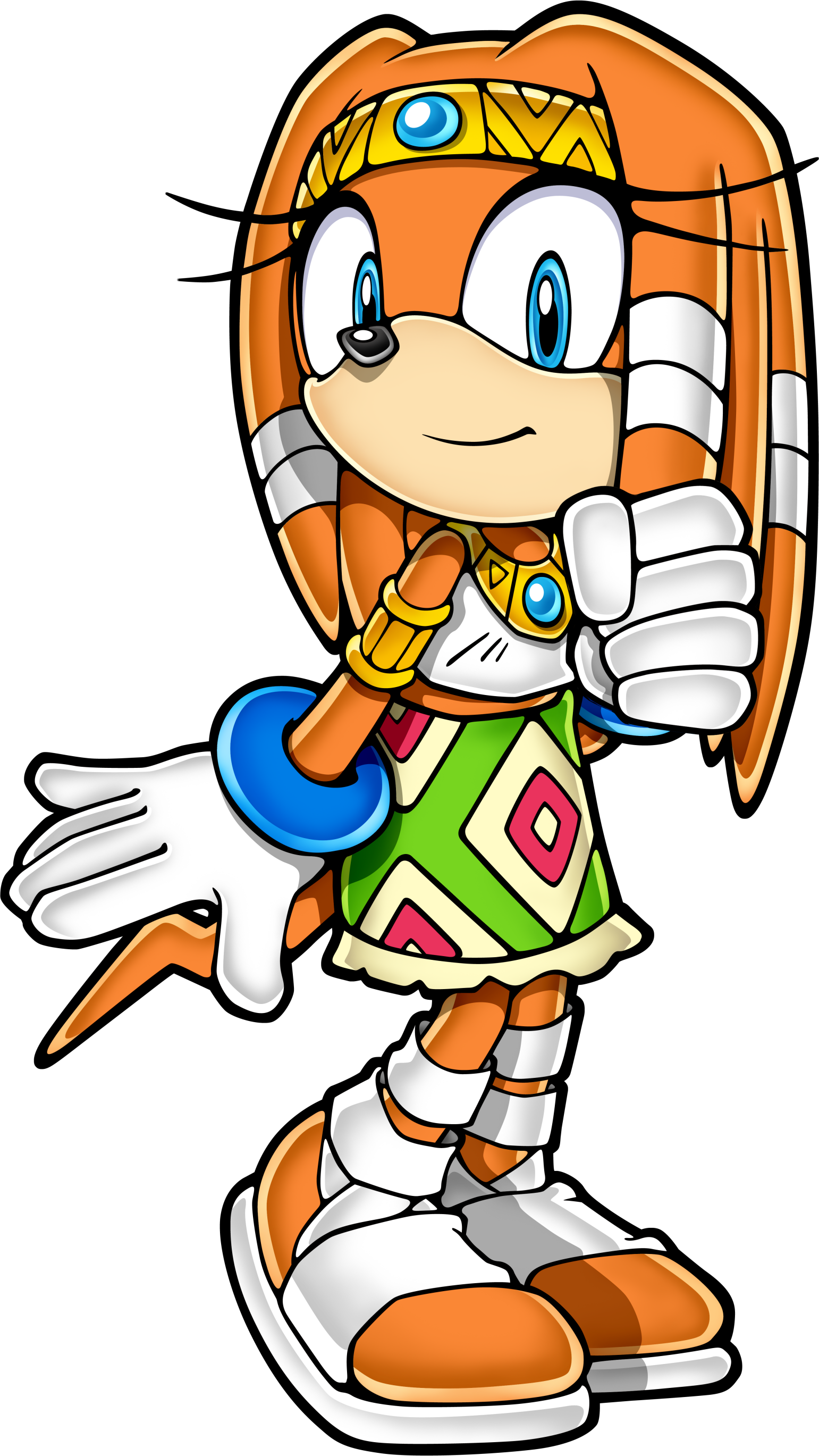 Tikal The Echidna (1541x2738), Png Download