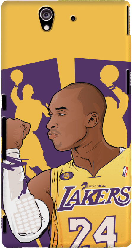 Dailyobjects Kobe Bryant Case For Sony Xperia Z Buy - Iphone (593x900), Png Download