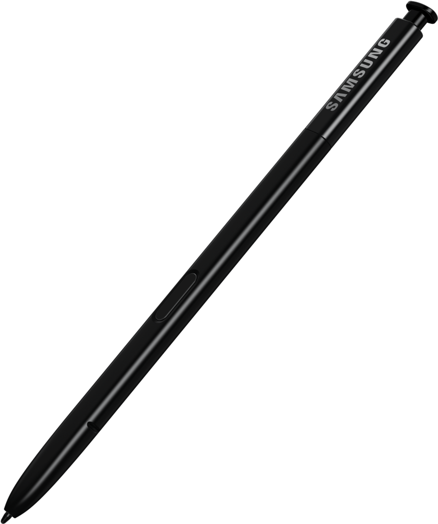 Use S Pen On Note8 Smartphone - Note 9 S Pen Black (867x1036), Png Download