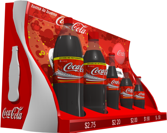 Exhibidor Coca Cola (600x530), Png Download