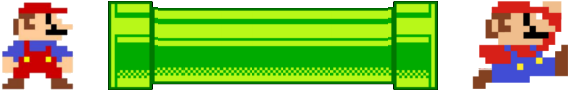 Pipe - 8 Bit Mario (640x200), Png Download