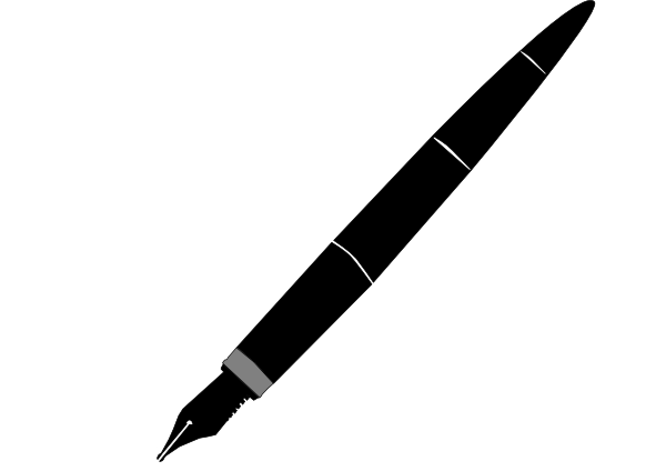 Picture Transparent Stock Fountain Silhouette At Getdrawings - Ball Pen Clipart Png (600x424), Png Download
