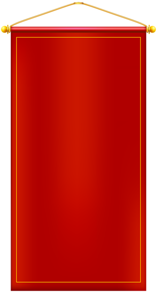 Red Banner Png - Carmine (322x600), Png Download