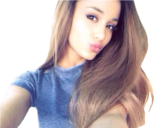 Ariana Grande Png - Best Cute Girl In The World (599x443), Png Download