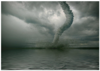 Tornado Storm Road Wind 16x12 Print Poster (400x400), Png Download
