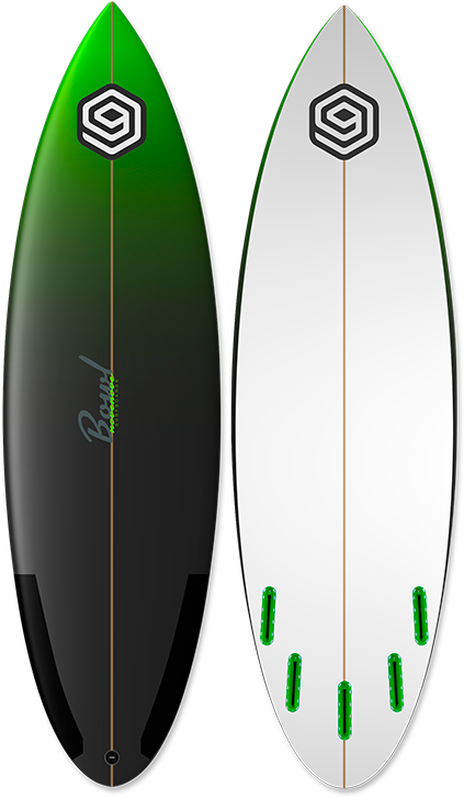 Bowl Progressive Shortboard Surfboard - Mahi-mahi (460x749), Png Download