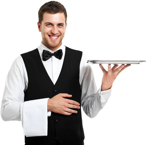 Chef With Plate - Chef With Plate Png (627x640), Png Download