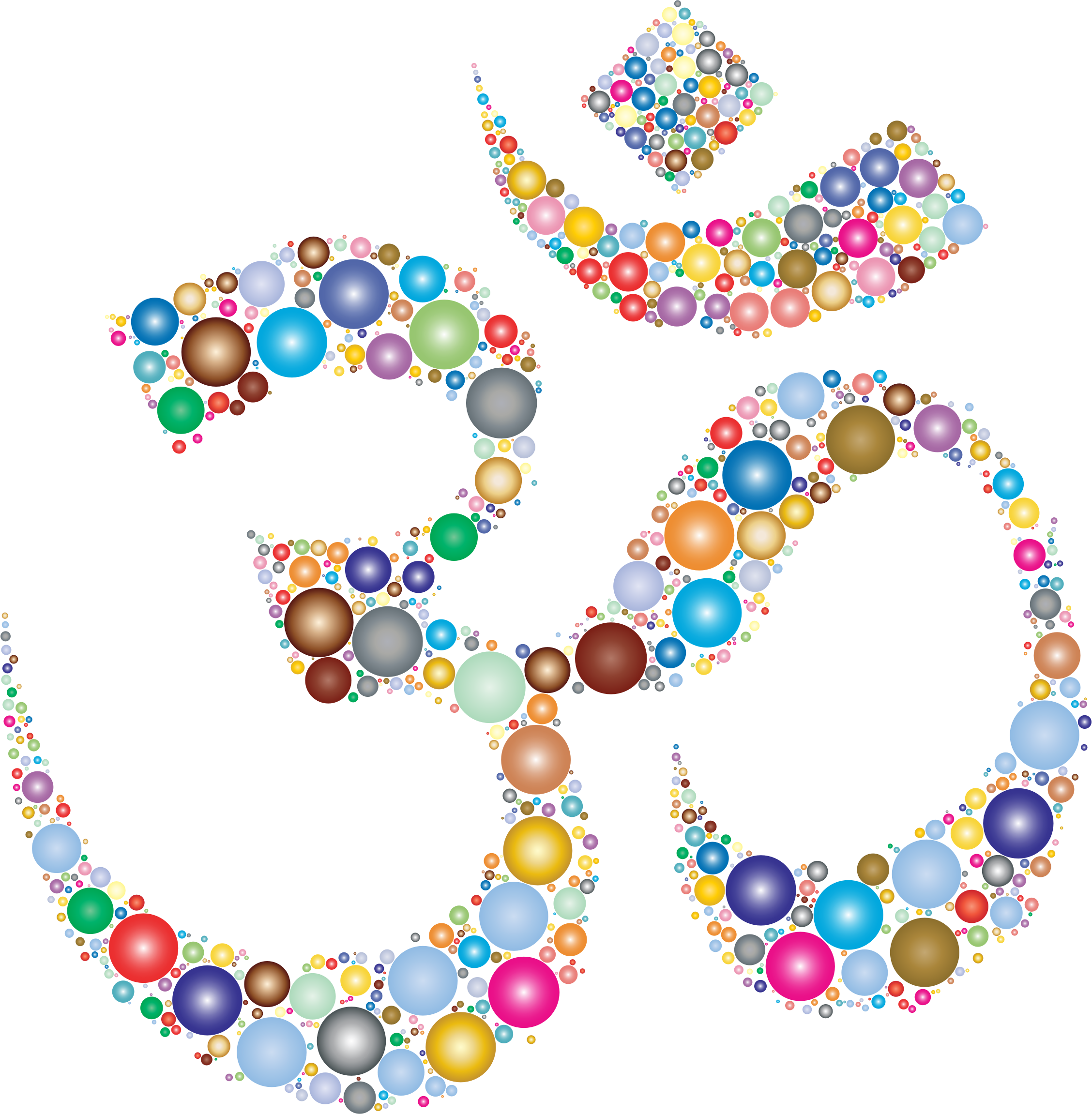 This Free Icons Png Design Of Prismatic Om Symbol Circles (2256x2302), Png Download