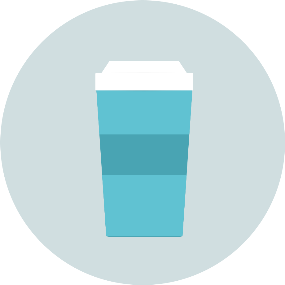 Free Coffee - Coffee Png In A Circle (1000x1000), Png Download