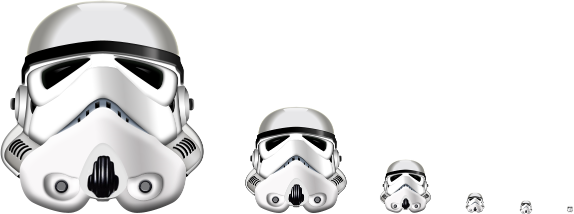 Stormtrooper Icon - Stormtrooper (1152x487), Png Download