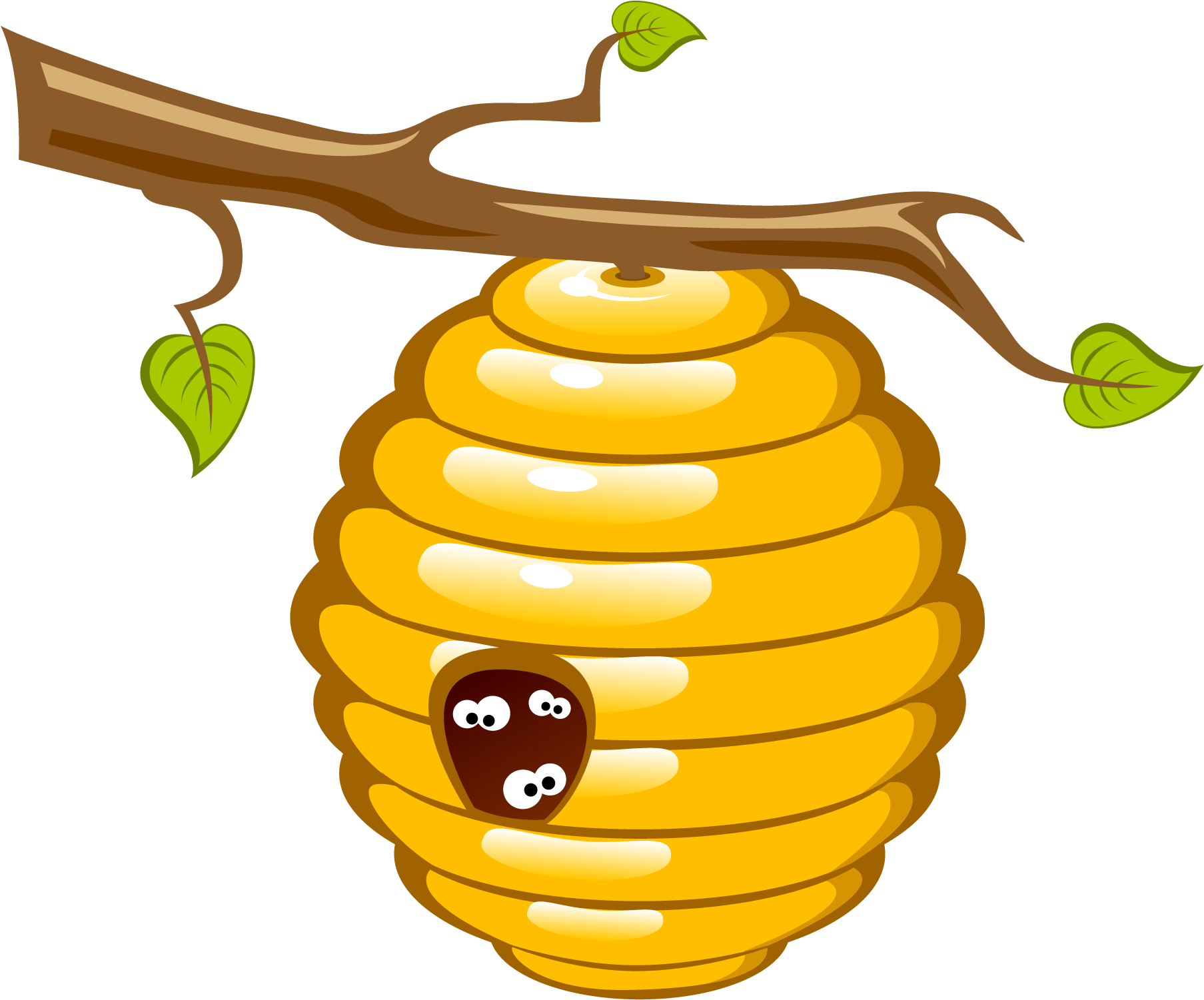 Honey Bee Beehive Clip Art - Bee Clip Art (1807x1501), Png Download