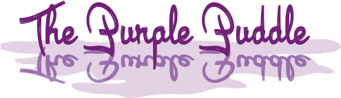 The Purple Puddle - Calligraphy (500x500), Png Download
