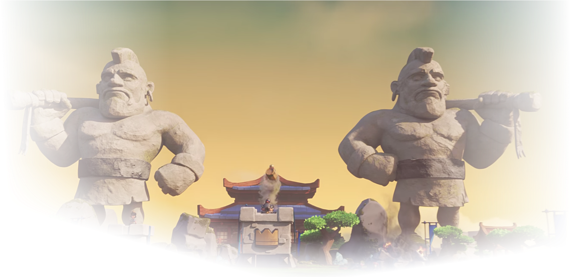 Clash Royale Yellow Background (2048x926), Png Download