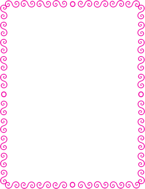 Free Png Border Pink Page Frames Spiral Border S Spiral - Red Border Clip Art (480x622), Png Download