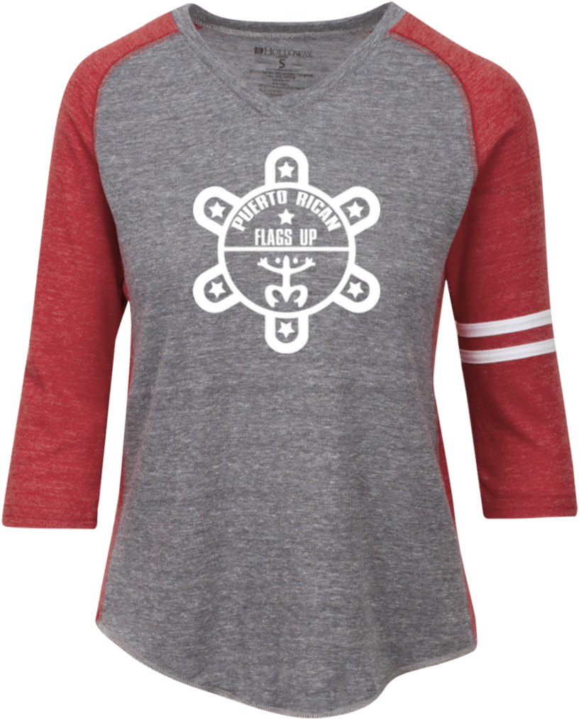 [puerto Rican Flag Shirts And Products] - Just Badass Ladies' Vintage V-neck Shirt (1024x1024), Png Download