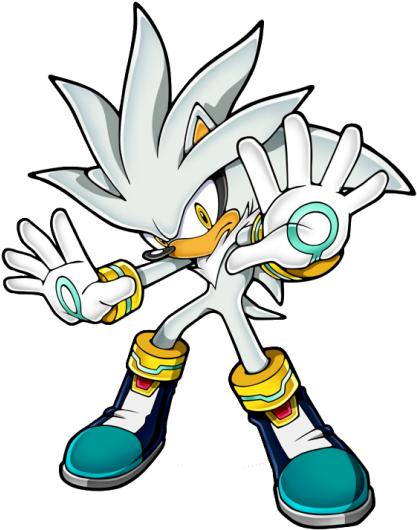 **karvarausku Used "*roll Picture*"****karvarausku - Silver From Sonic The Hedgehog (425x529), Png Download