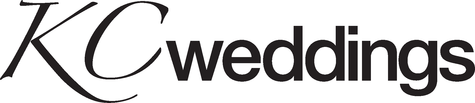 Kcweddings Logo - Kc Weddings Logo (1862x406), Png Download