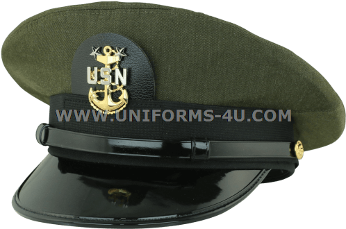 Us Navy Master Chief Petty Officer Aviation Green Hat - Us Navy Officer's Aviation Green Uniform (500x337), Png Download