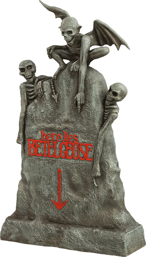 Beetlejuice - Beetlejuice - Tombstone Statue (480x841), Png Download