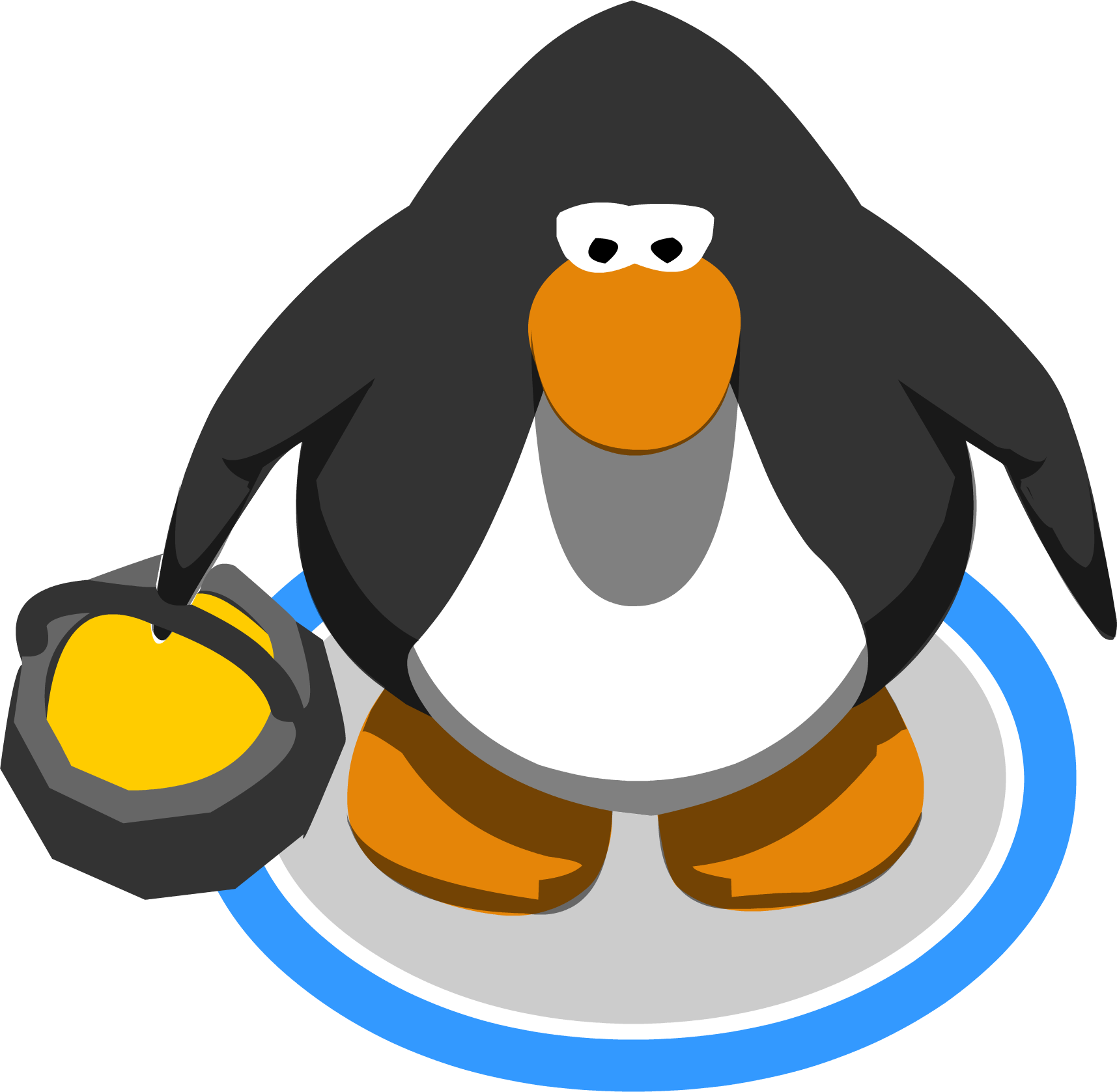 Pot O'gold Ig - Club Penguin Sprite Jpg (1715x1677), Png Download
