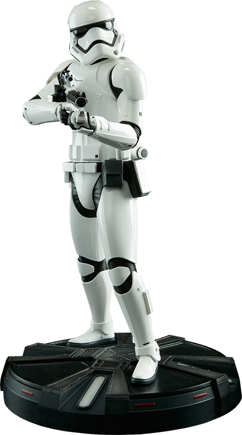 First Order Stormtrooper Statue - Star Wars - First Order Stormtrooper Premium Format (480x862), Png Download