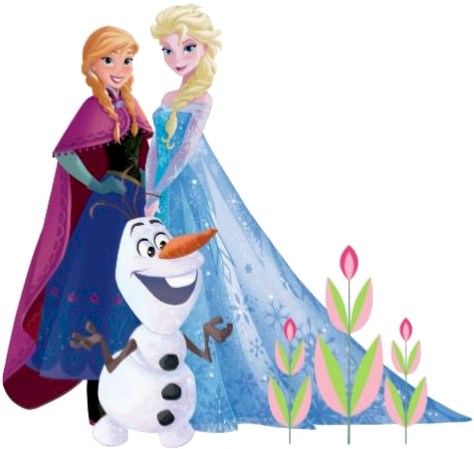 Elsa Anna And Olaf Clip Art