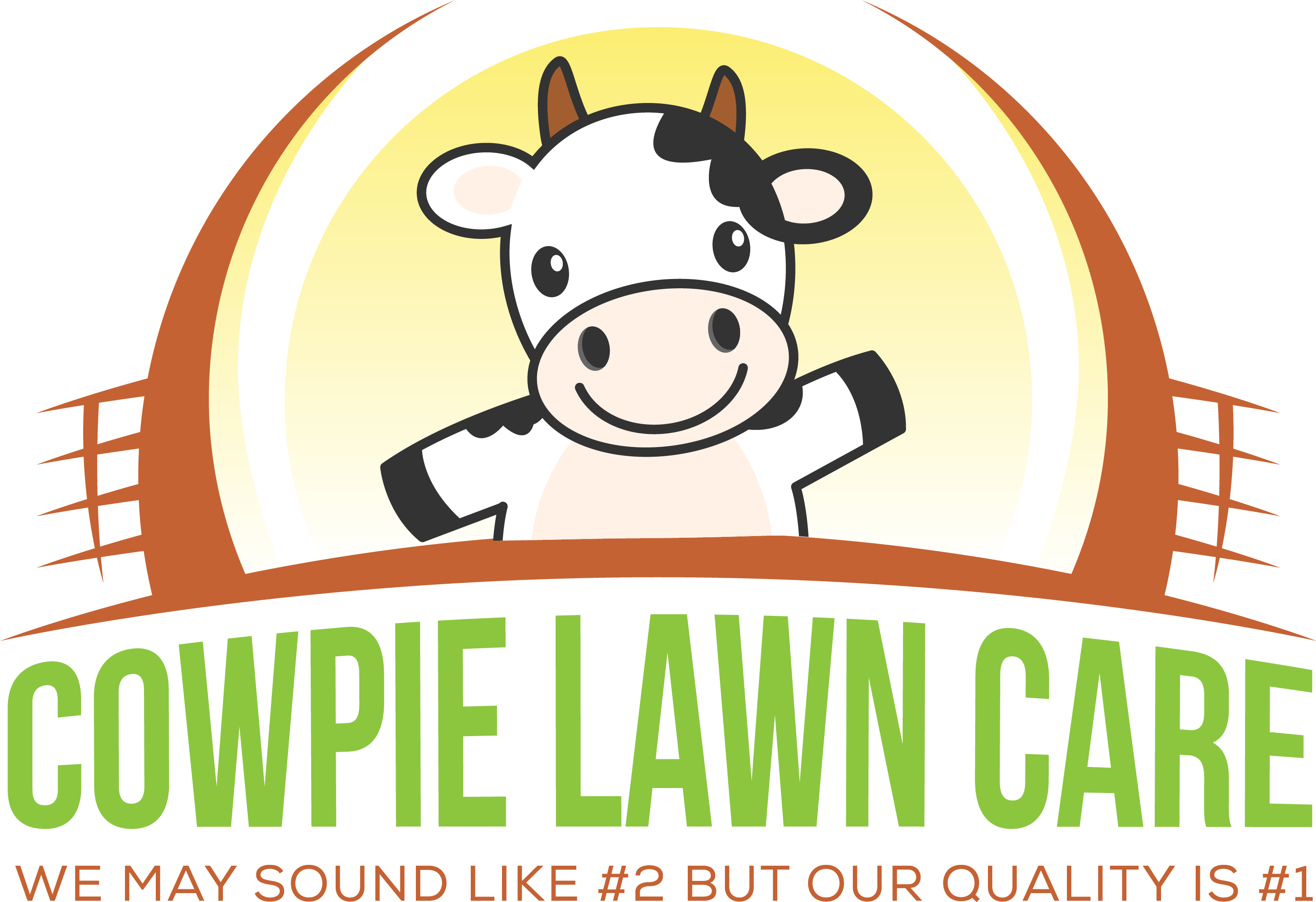 Cowpie Lawn Care & Landscaping - Adesivo Decorativo Geladeira - Vaquinha 4 - M: 44 X (3334x2501), Png Download