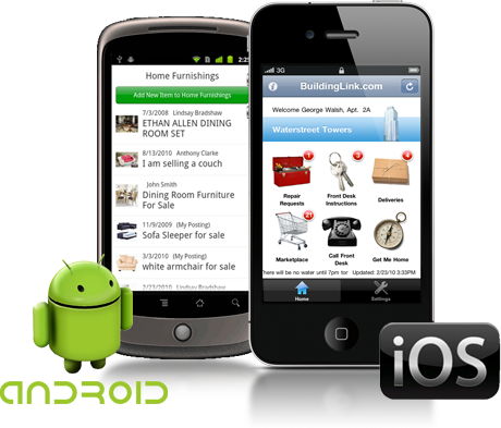 Mobile Applications - Building Link (460x393), Png Download