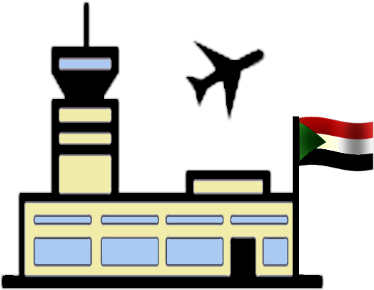Sudan Airport Stub - Air Port Png (546x415), Png Download