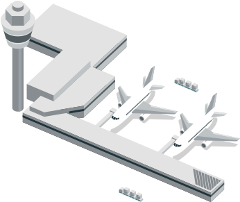 Airport (500x300), Png Download