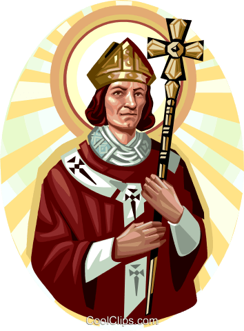 Saint Thomas Becket Royalty Free Vector Clip Art Illustration - Thomas Becket (354x480), Png Download