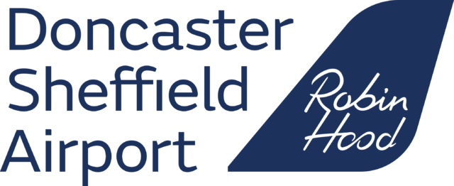 Doncaster Sheffield Airport - Doncaster Sheffield Airport Logo (640x262), Png Download