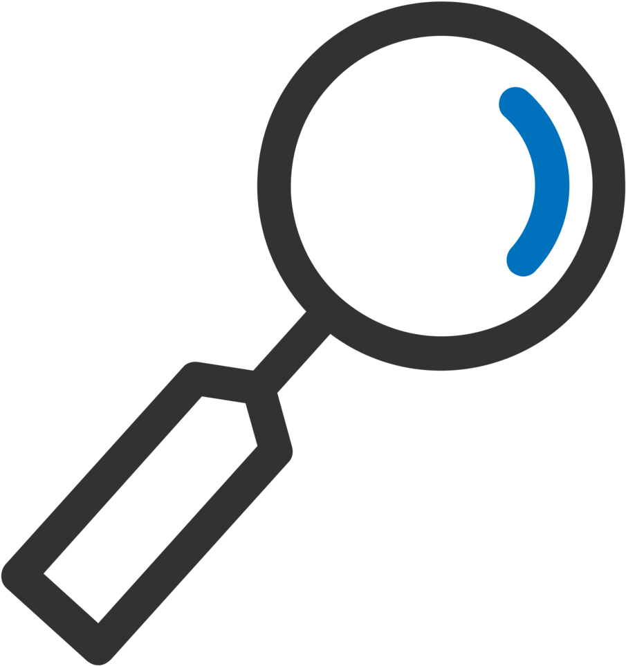 Icon Magnifying Glass - Canvas Print (1000x1000), Png Download