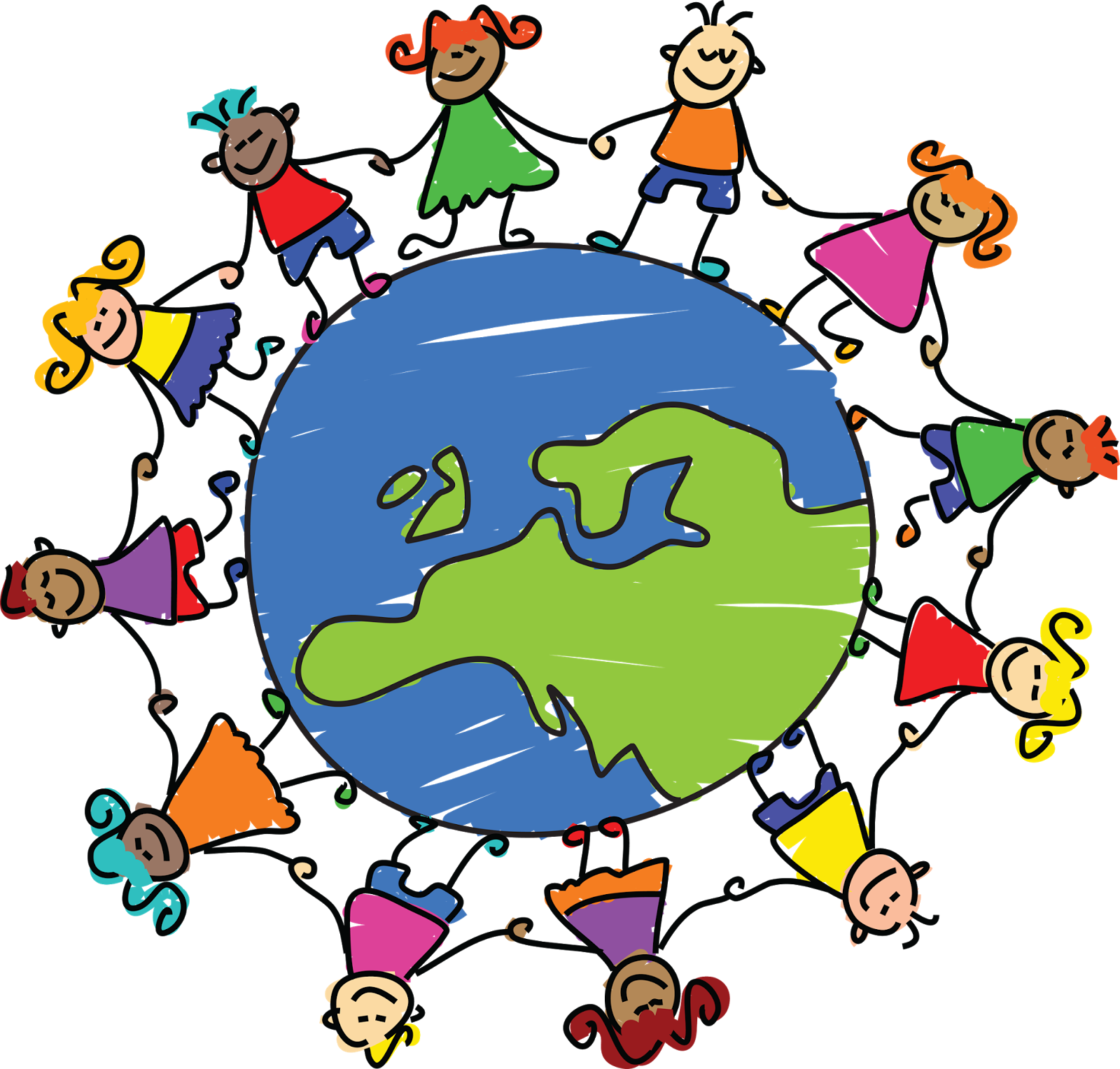 Two Weeks Ago I Was Approached By Cheriz, A Fellow - Globe With Kids Clip Art (1600x1528), Png Download