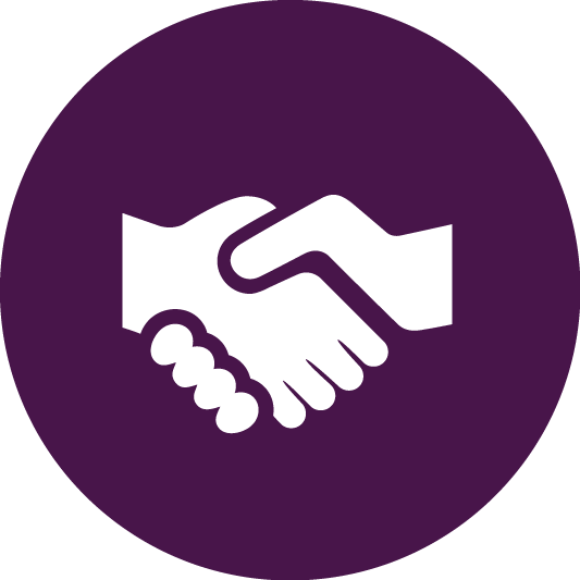 Icons-06 - Customer Relationship White Icon (533x533), Png Download