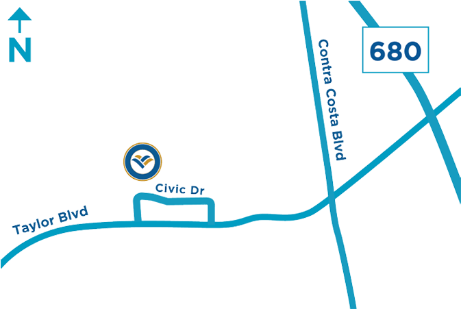 Pleasant Hill, Ca Campus - Iq Triangle (680x458), Png Download