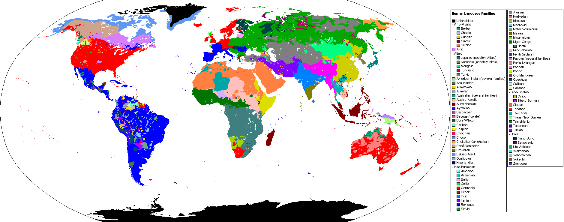 World Language Map The Amazing Diversity Of Languages - Diversity Chart Of The World (1880x740), Png Download