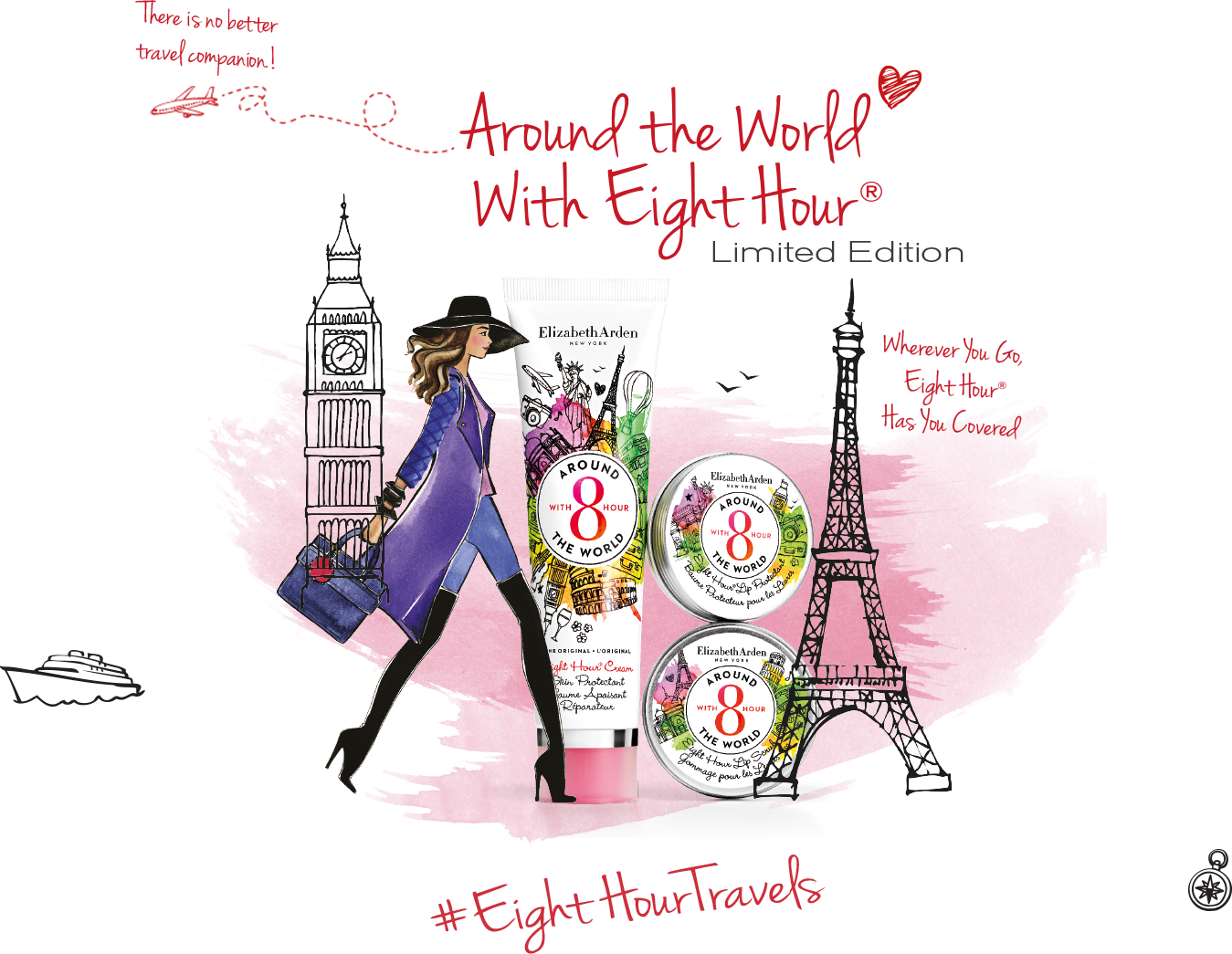 Elizabeth Arden Around The World (1349x1045), Png Download