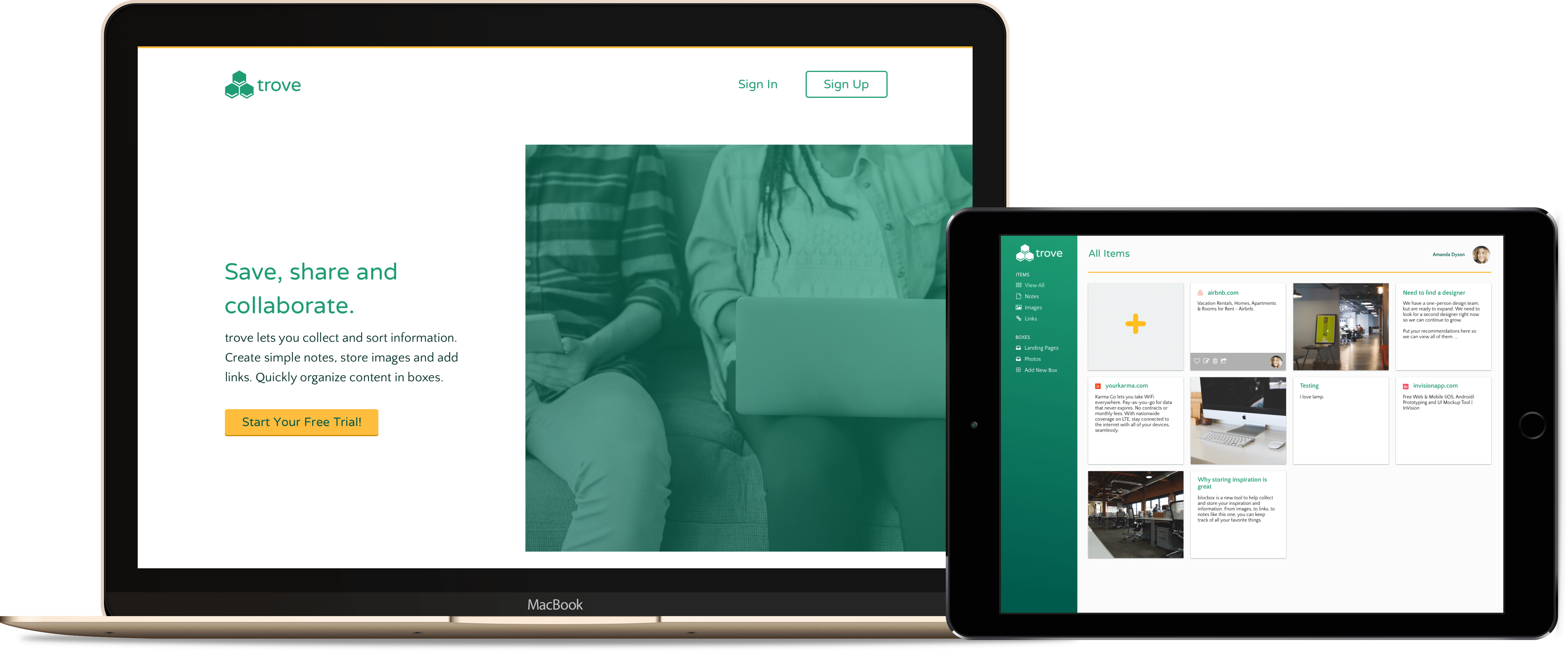 Preview Of Trove Web App And Marketing Site - Marketing (8654x3598), Png Download