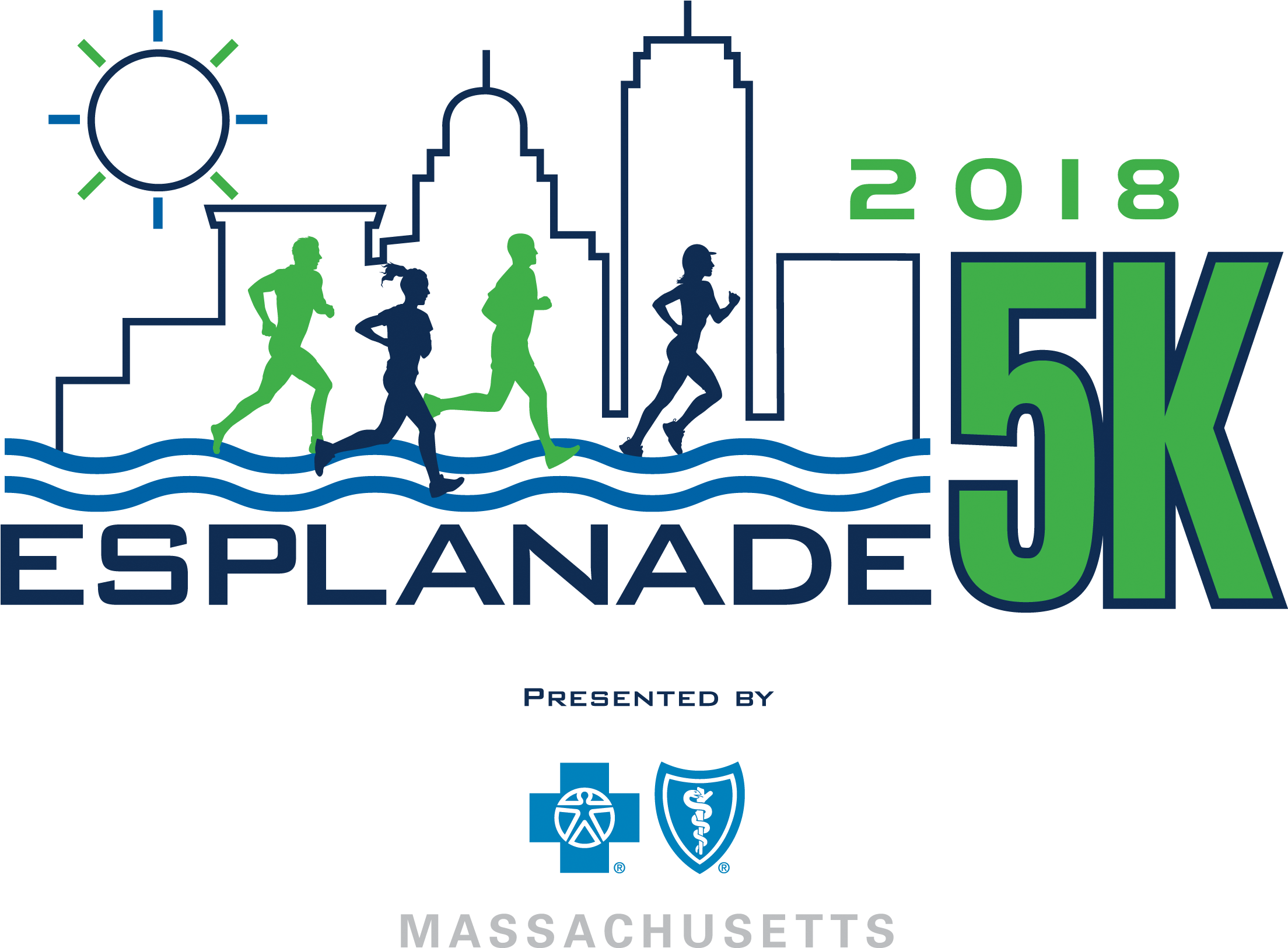 Esplanade 5k Presented By Blue Cross Blue Shield Of - Blue Cross Blue Shield (2297x1714), Png Download
