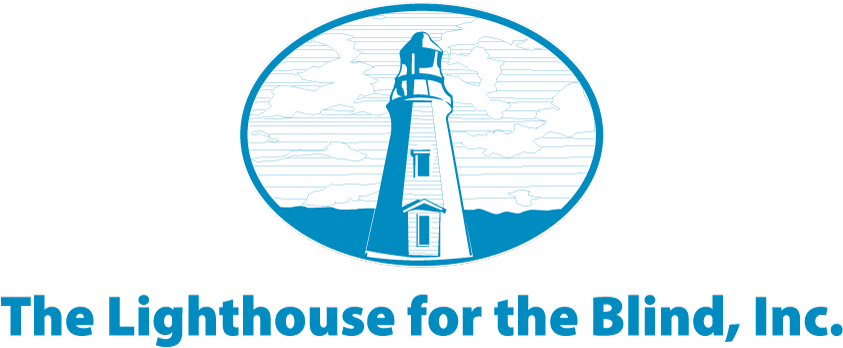 Lighthouse For The Blind Logo (900x406), Png Download