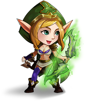 League Of Angels - Mobile Legend Versi Chibi (362x386), Png Download