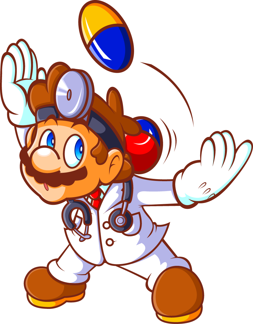 Mario Juggling - Dr Mario Fan Art (872x1114), Png Download